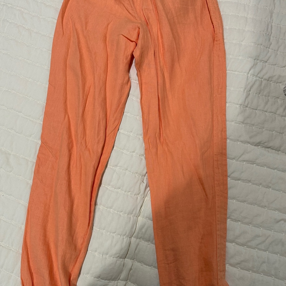 Athleta Cabo linen joggers size 8T NWT